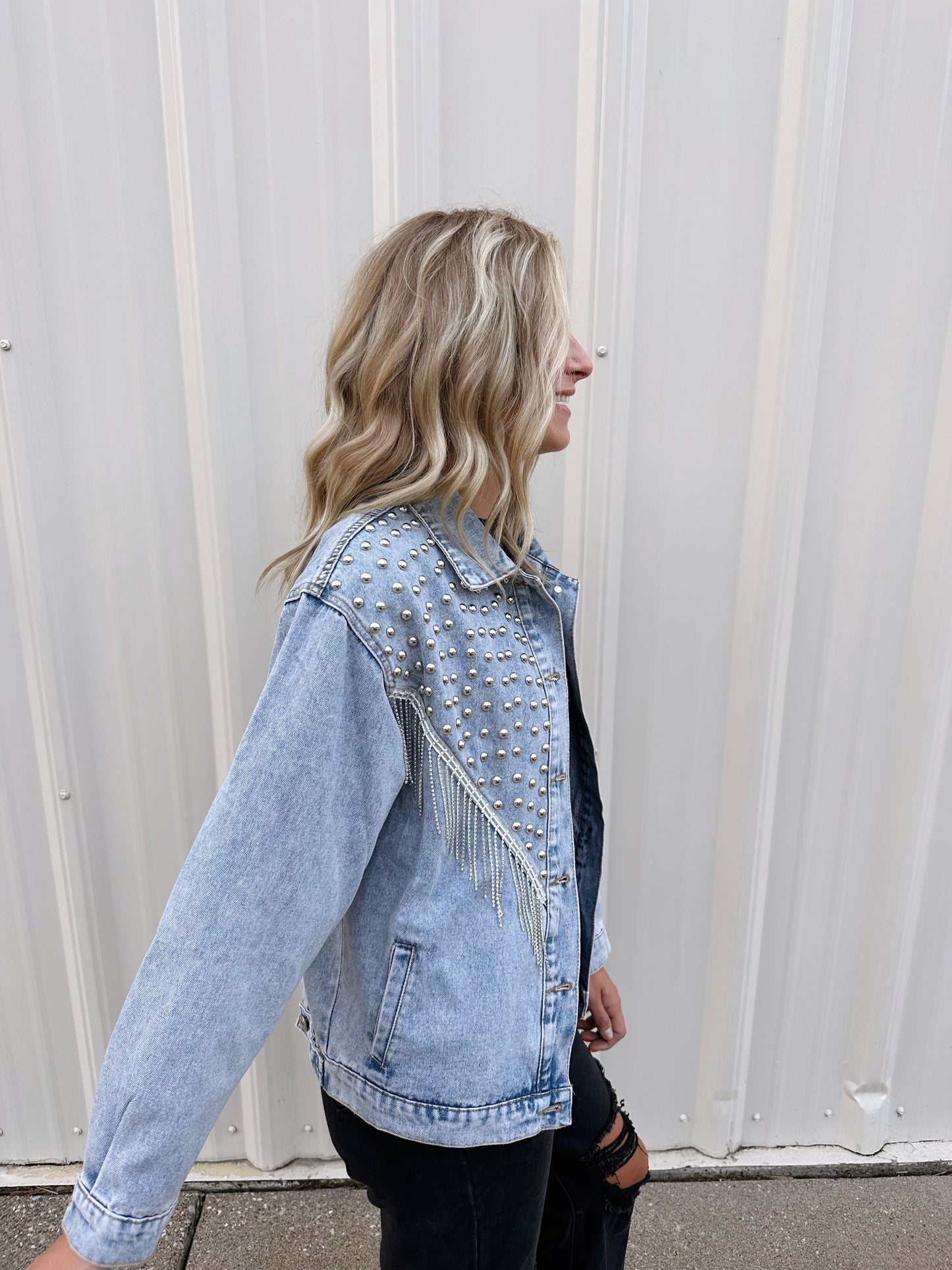 Studded Denim Jacket