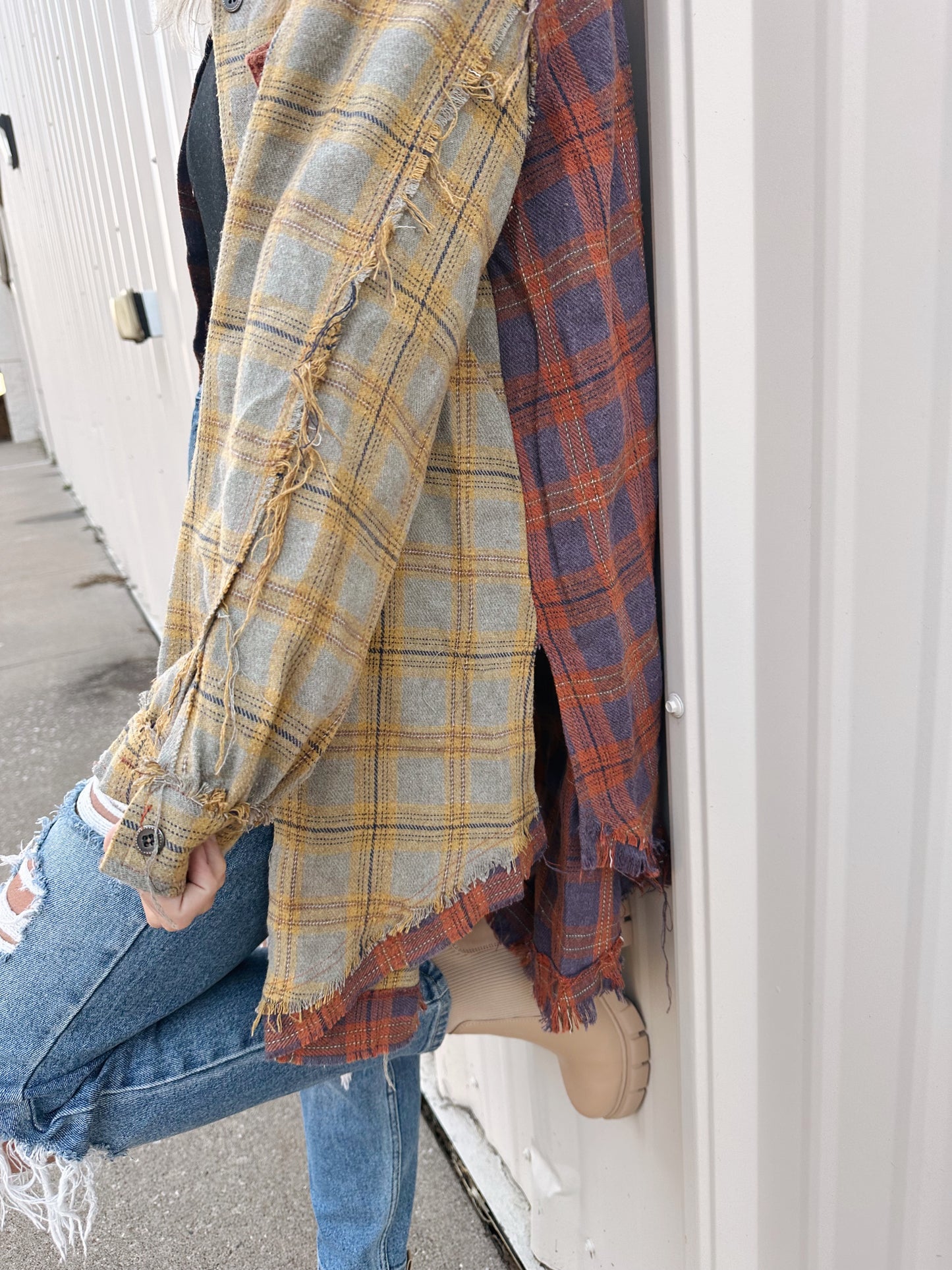 Quinn Plaid Oversized Button Down