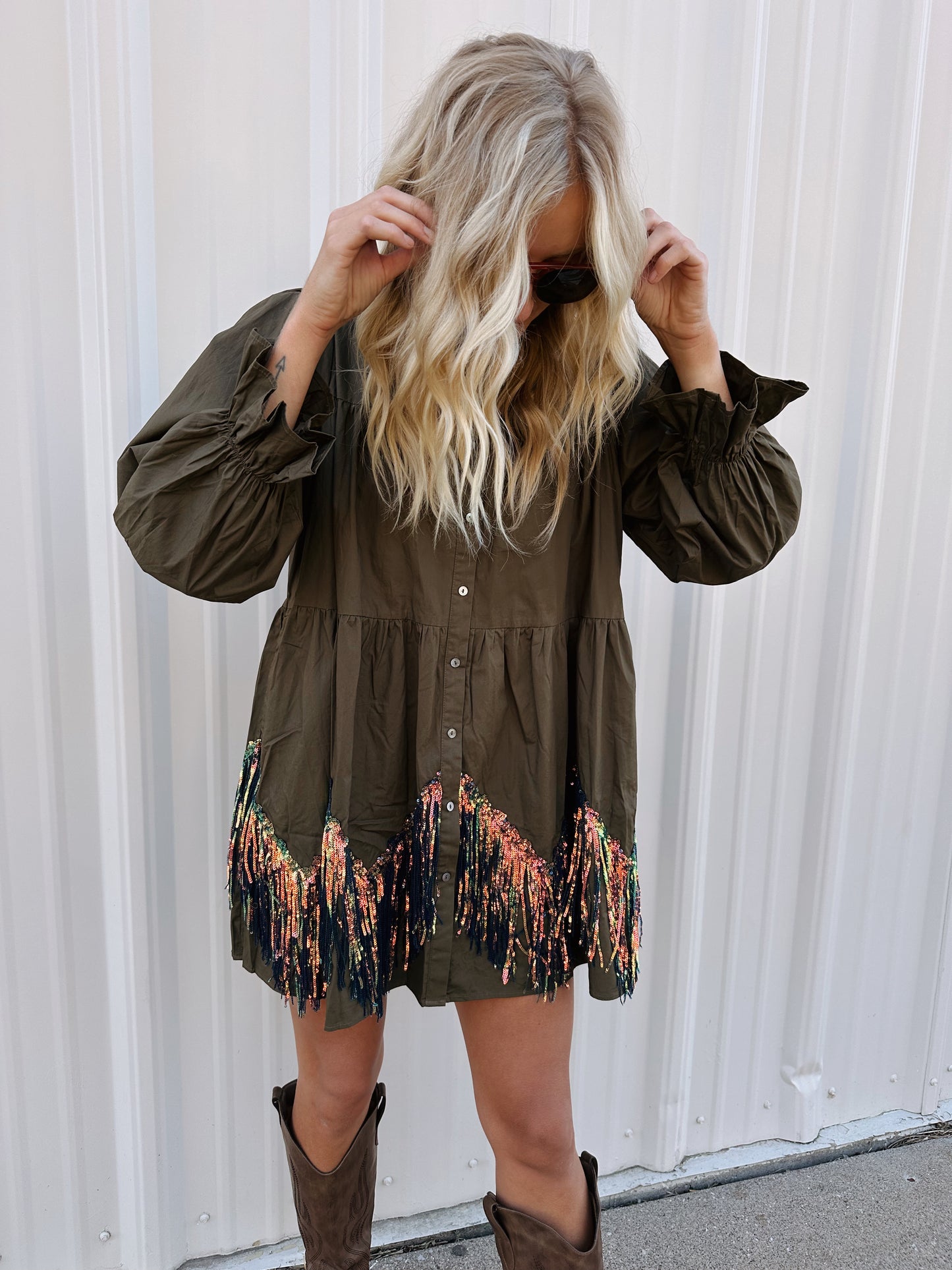 Western Nights Fringe Dress