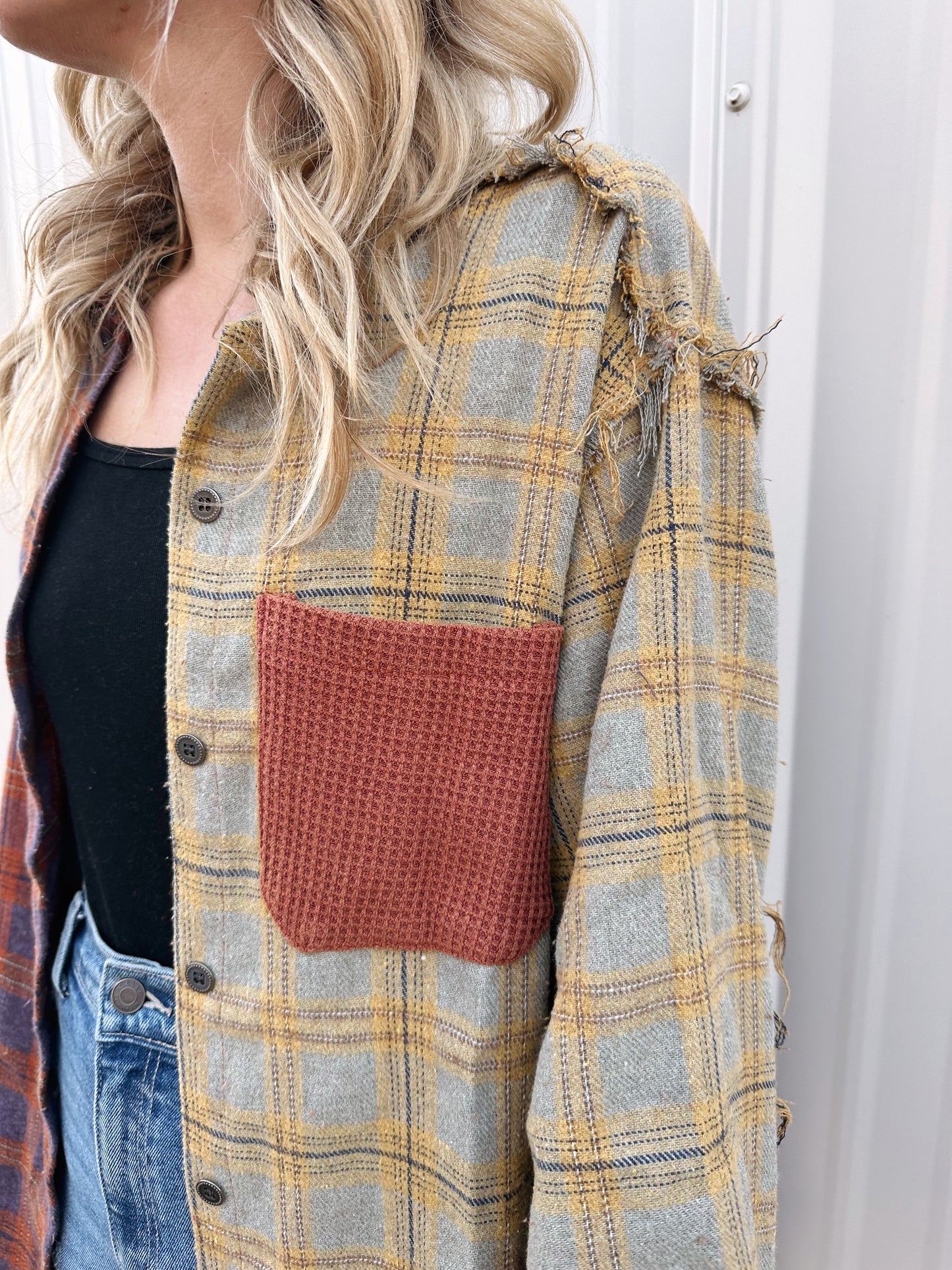 Quinn Plaid Oversized Button Down