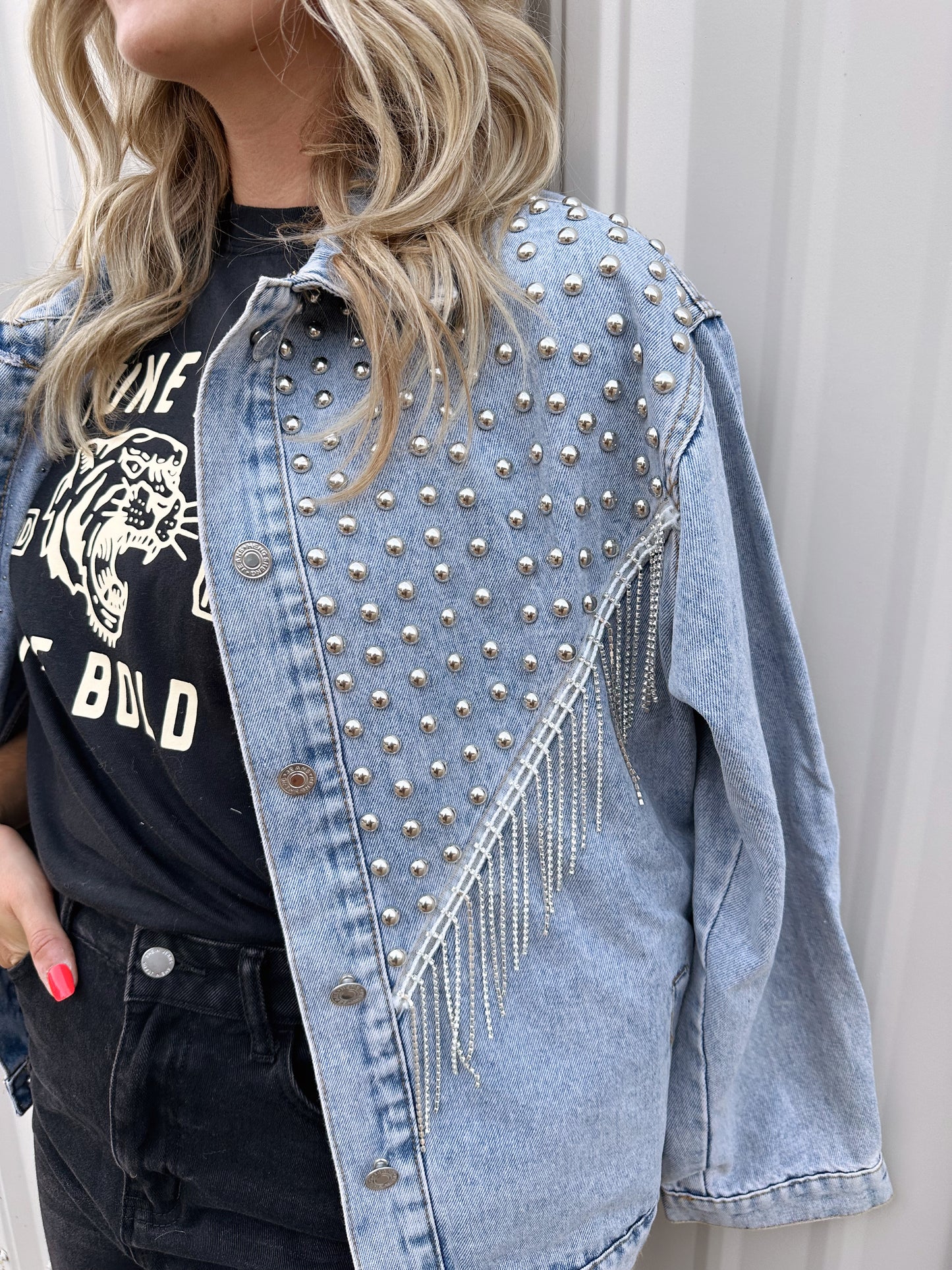 Studded Denim Jacket