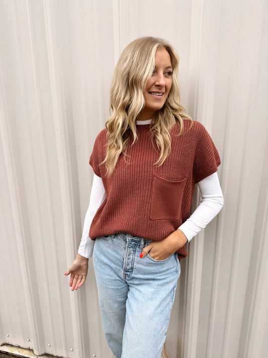 Slouched Pocket Tee (Free People Dupe)(XL available)