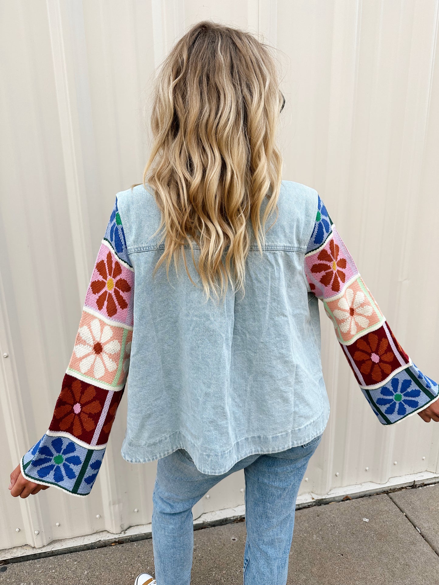 Gracie Jean Knit Floral Jacket