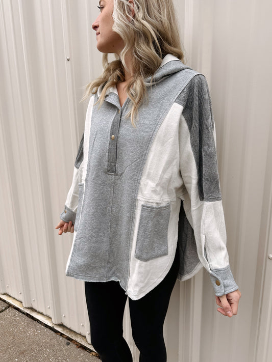 Dove Oversized Hoodie Pullover