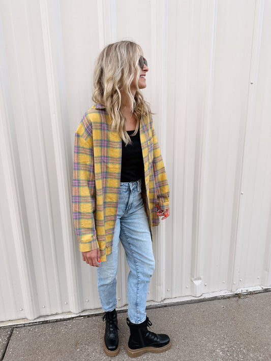 Parker Plaid Cardi/Shacket