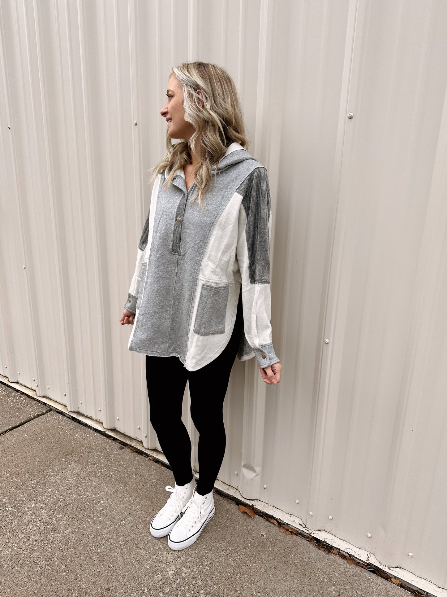 Dove Oversized Hoodie Pullover