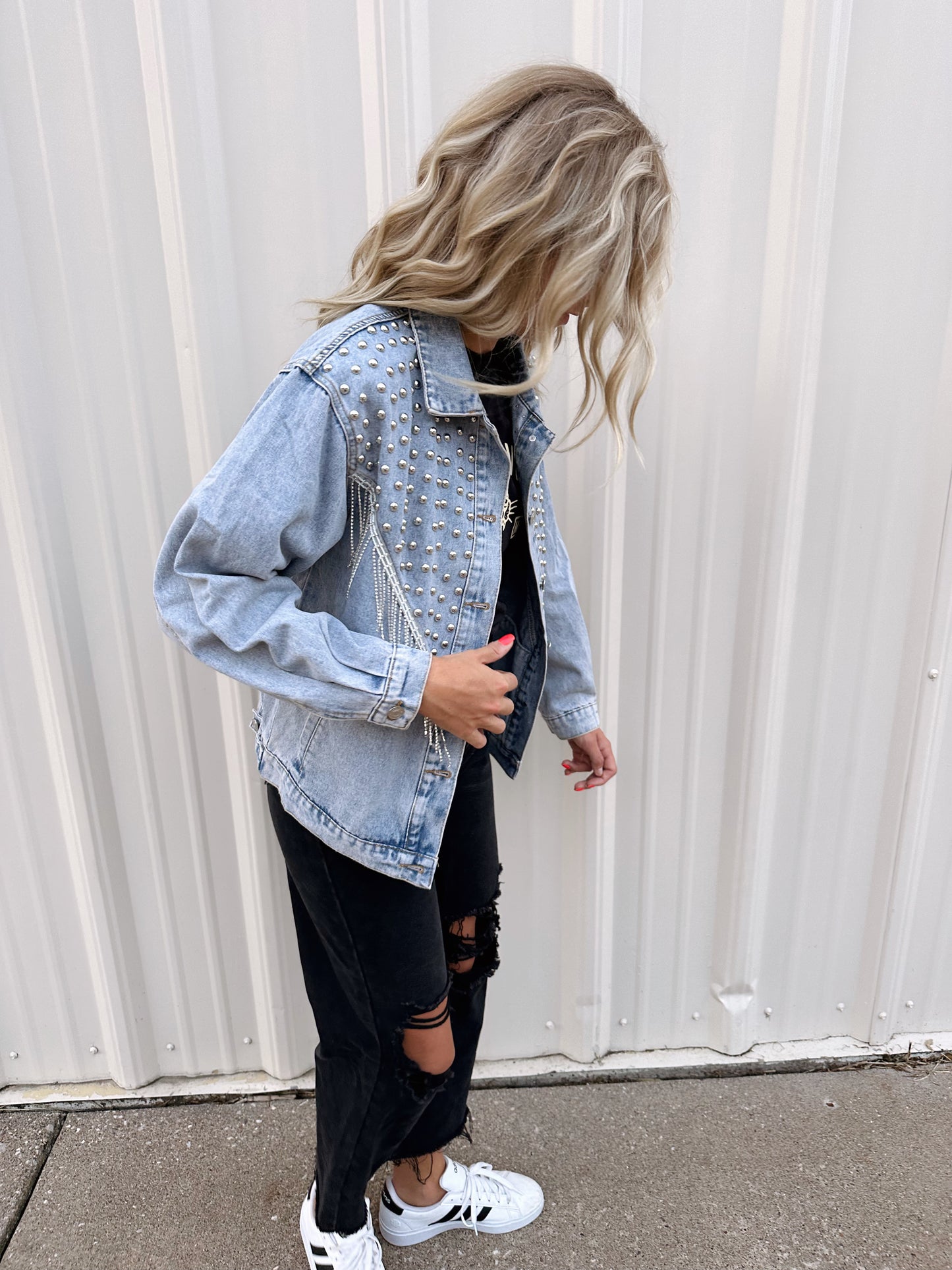 Studded Denim Jacket