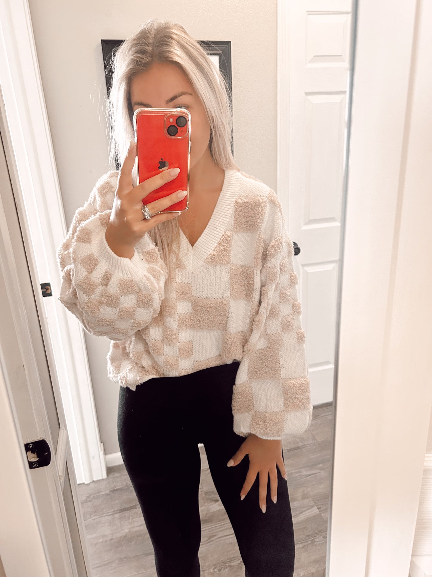 Mix It Up Checkered Sweater