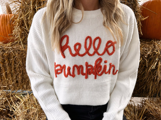 Hello Pumpkin Sweater