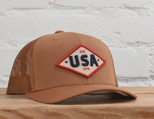 Tan USA Hat