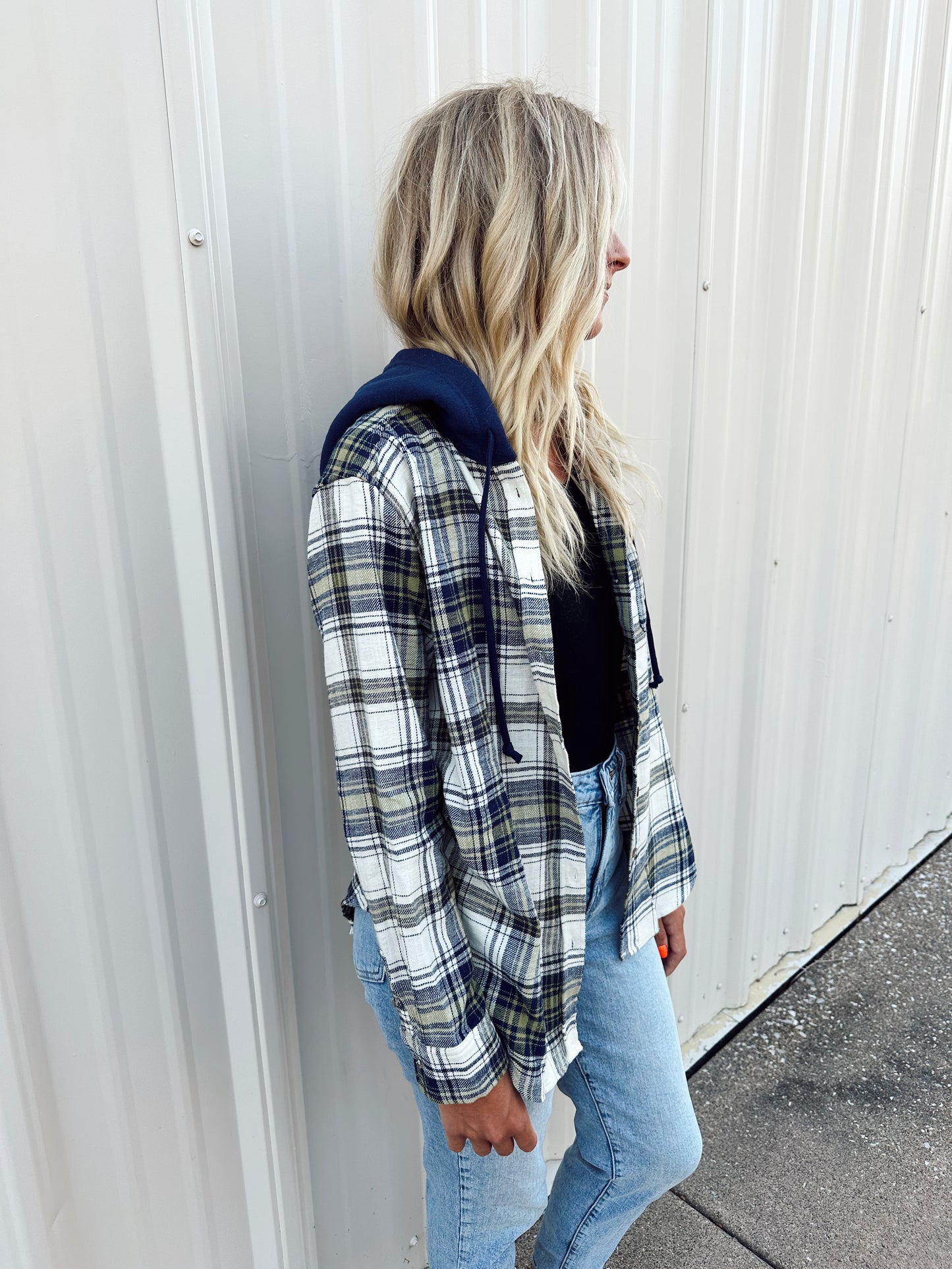 Cozy Up Plaid Hooded Jacket