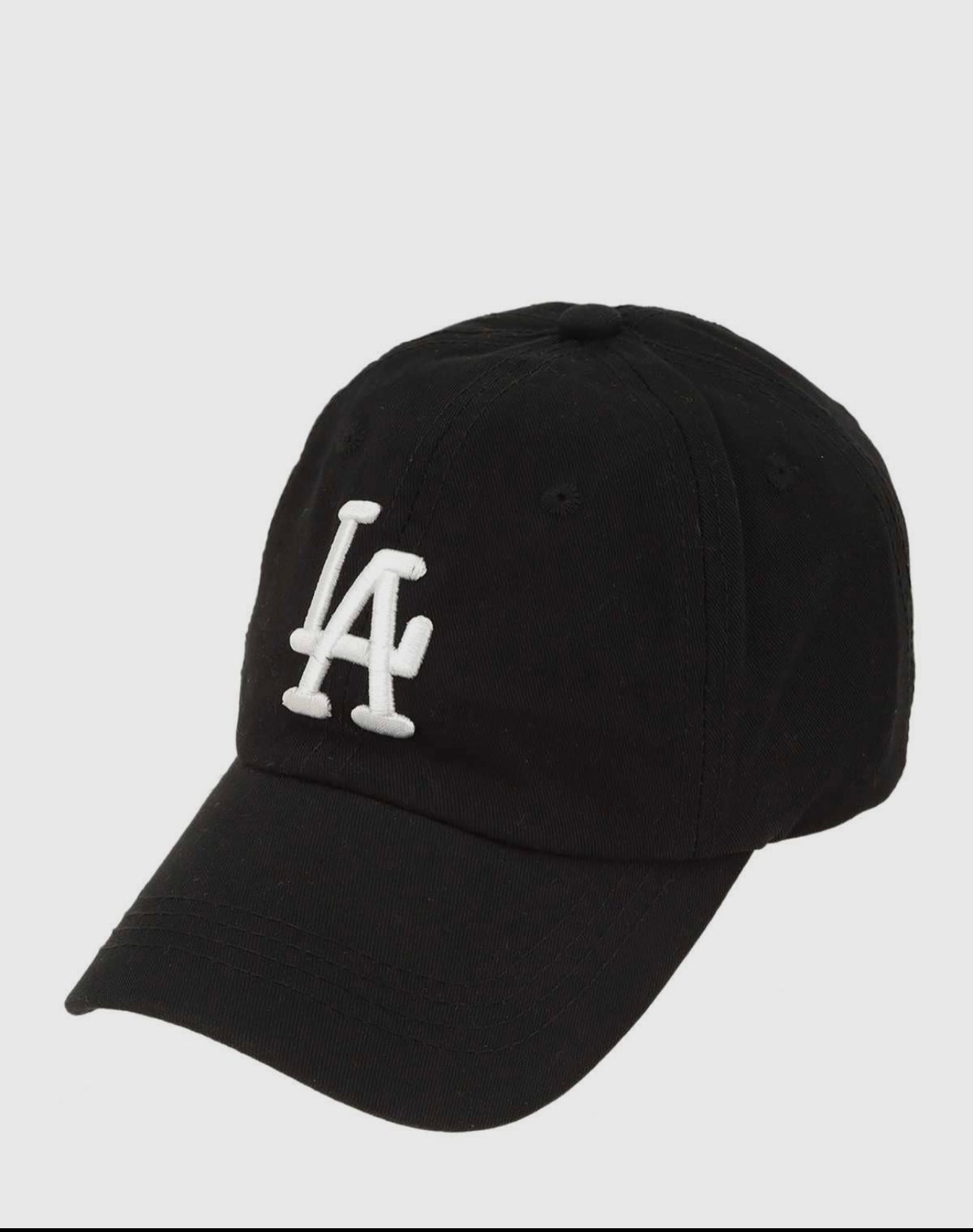 LA Embroidered Hat Black