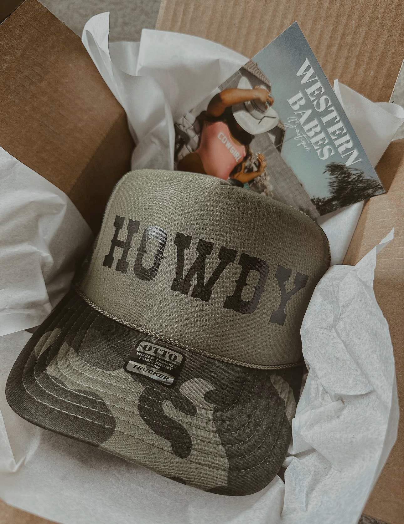 Howdy Trucker Hat Camo