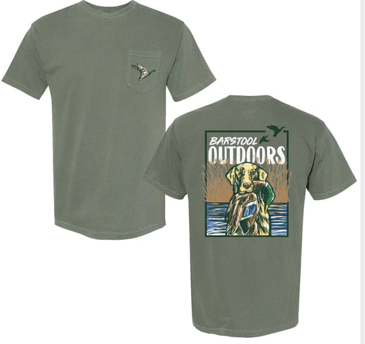 BARSTOOL OUTDOORS DUCK HUNT POCKET TEE