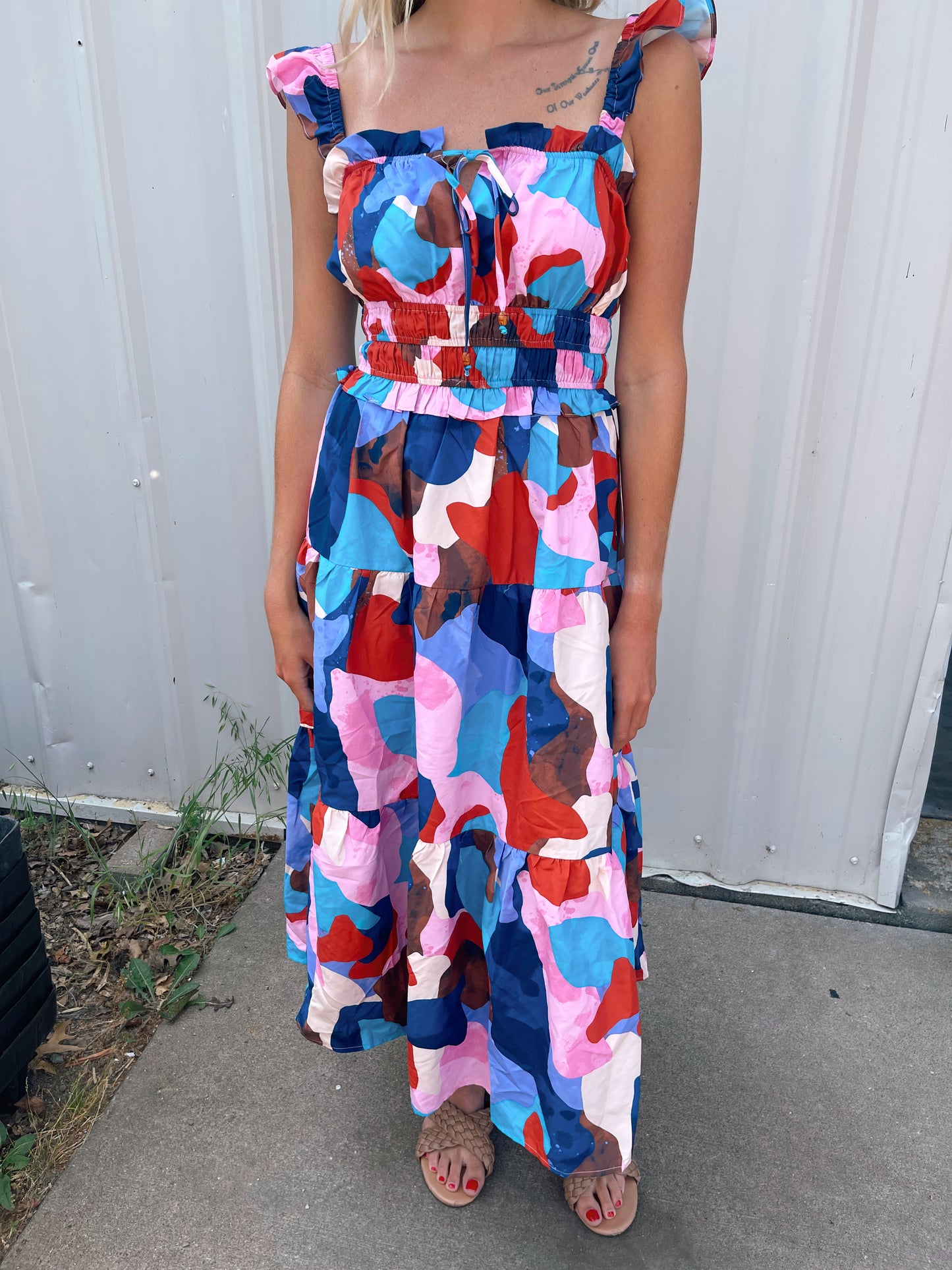 Let's Stand Out Midi Dress