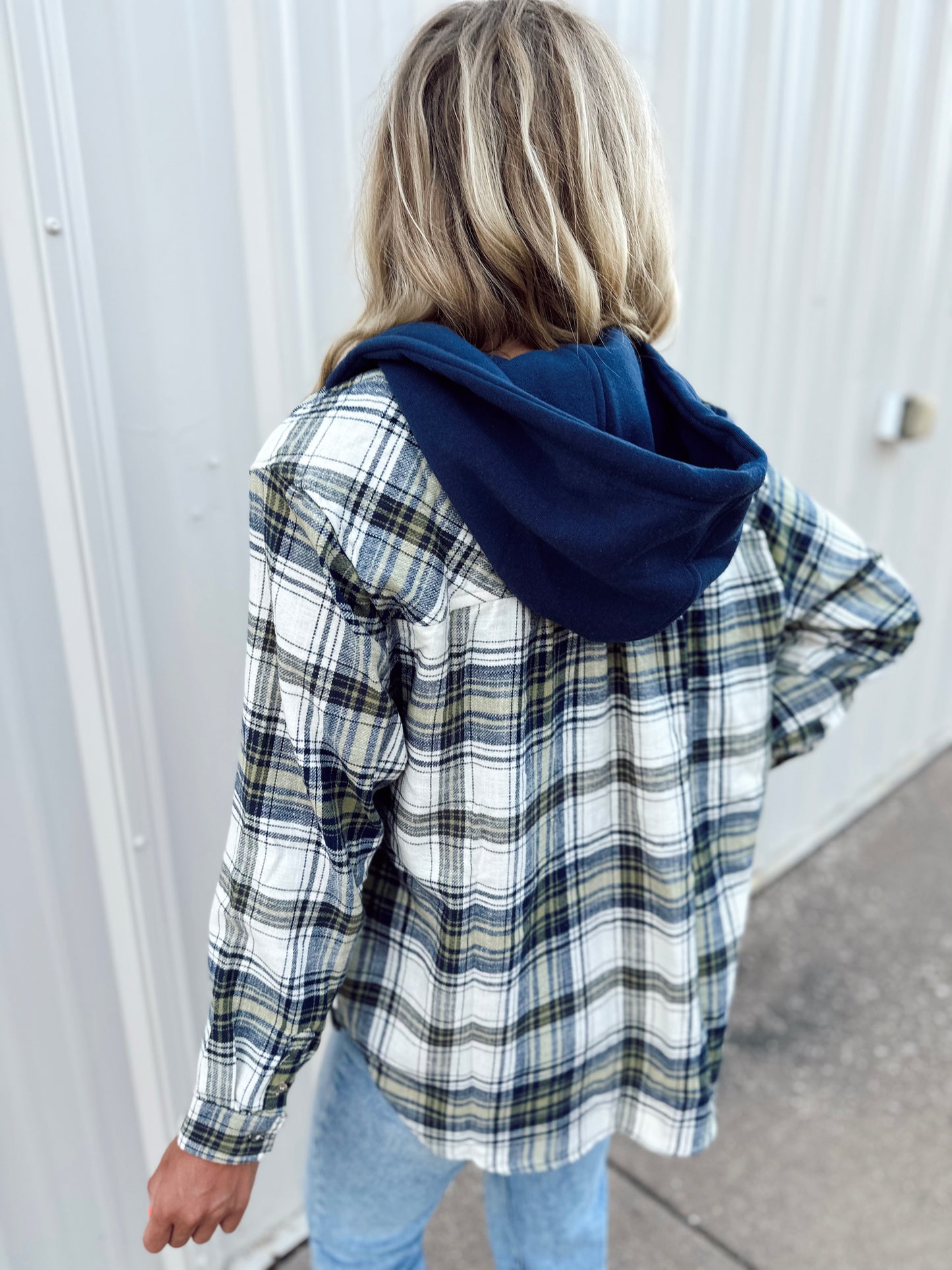 Cozy Up Plaid Hooded Jacket