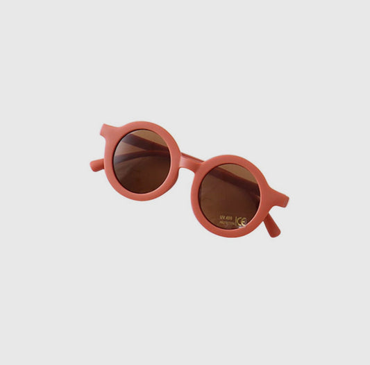 Kids Retro Sunnies Rust