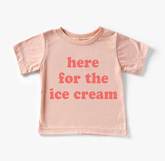 Here For The Ice Cream Kids Shirt