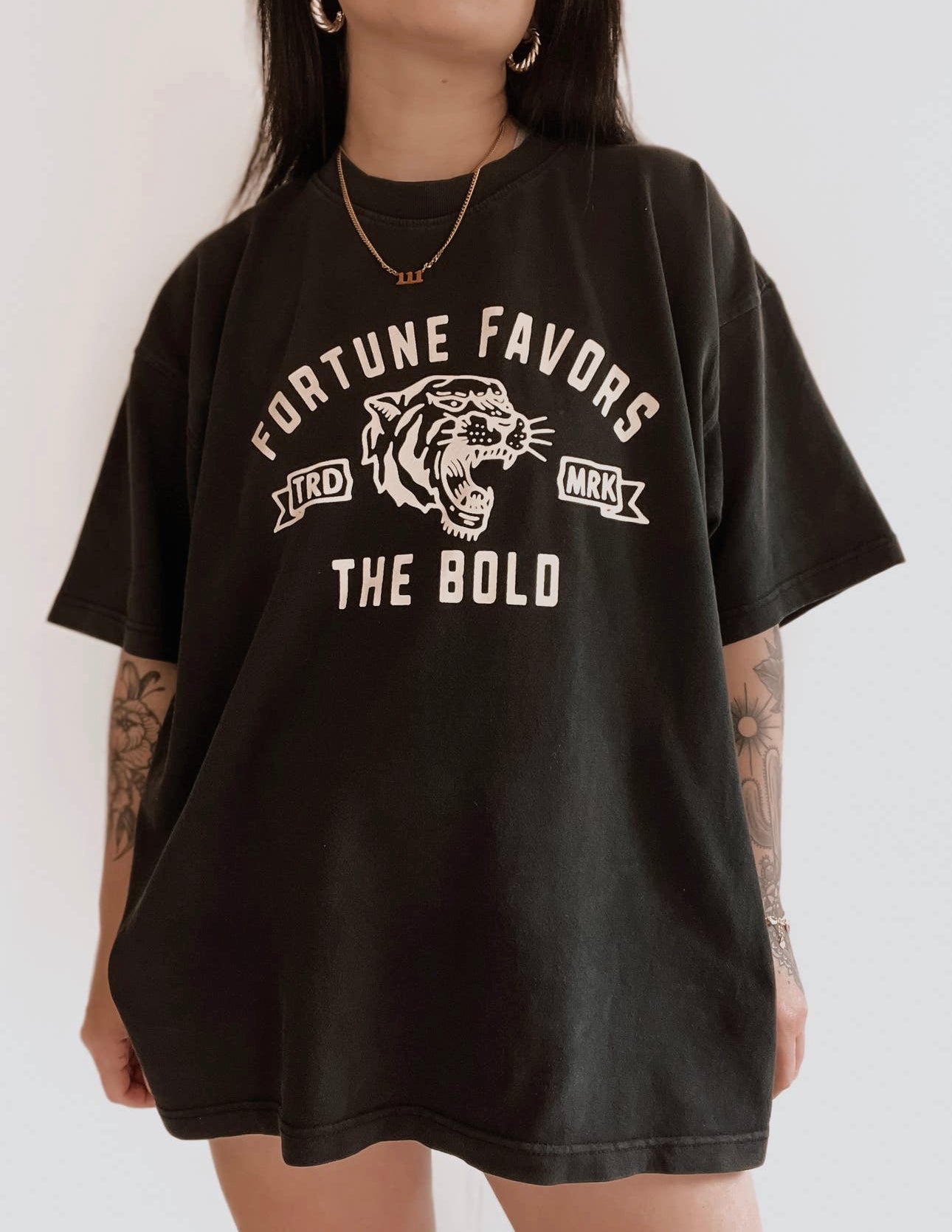 Fortune Favors The Bold Oversized Tee