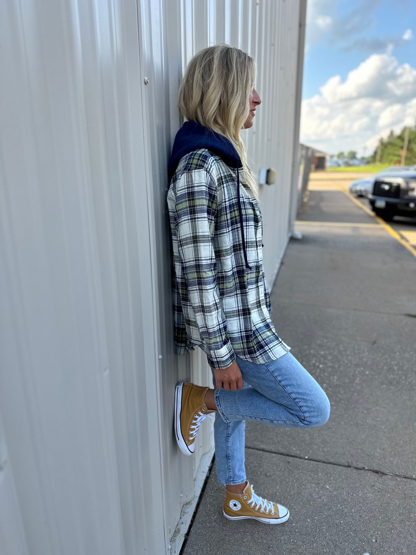 Cozy Up Plaid Hooded Jacket