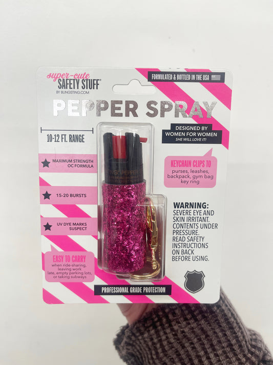 Glitter Pink Pepper Spray