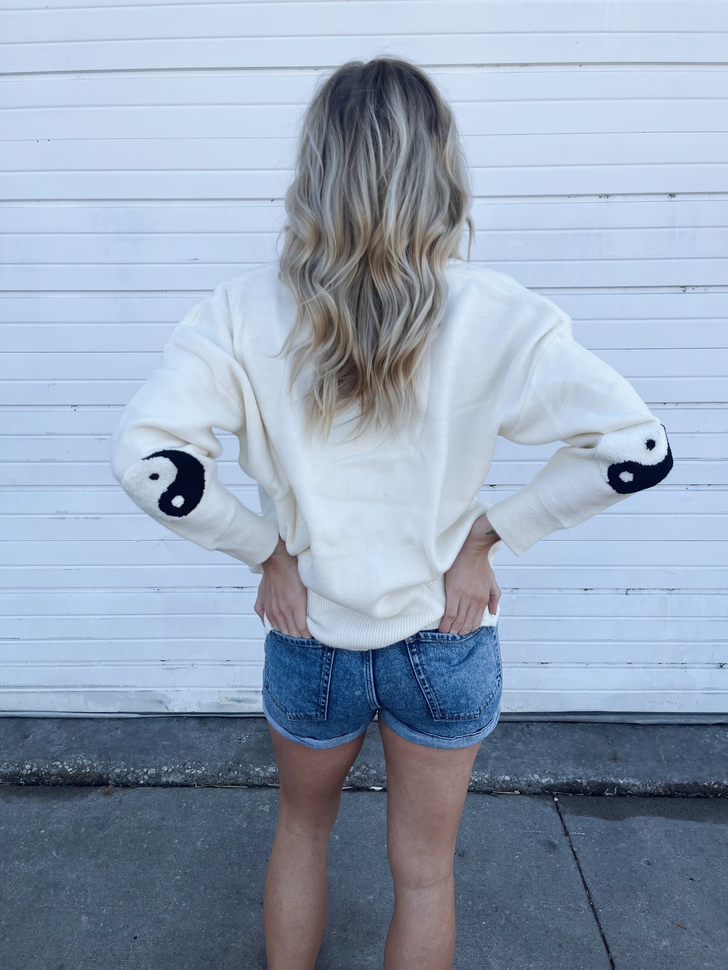 Varsity Ying Yang Cardigan