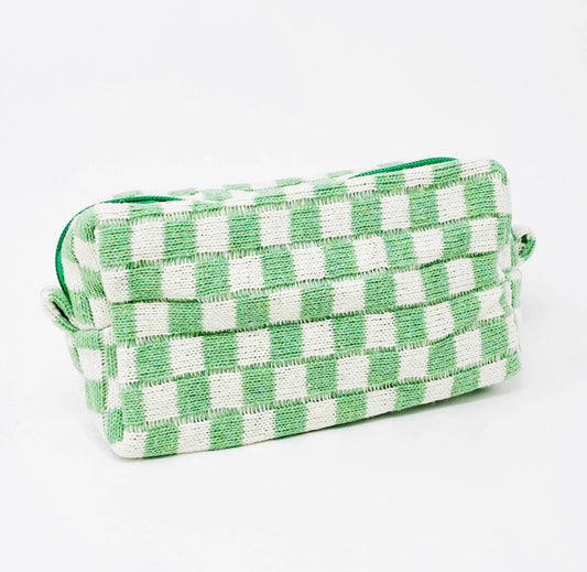 Check Yourself Cosmetic Bag Green