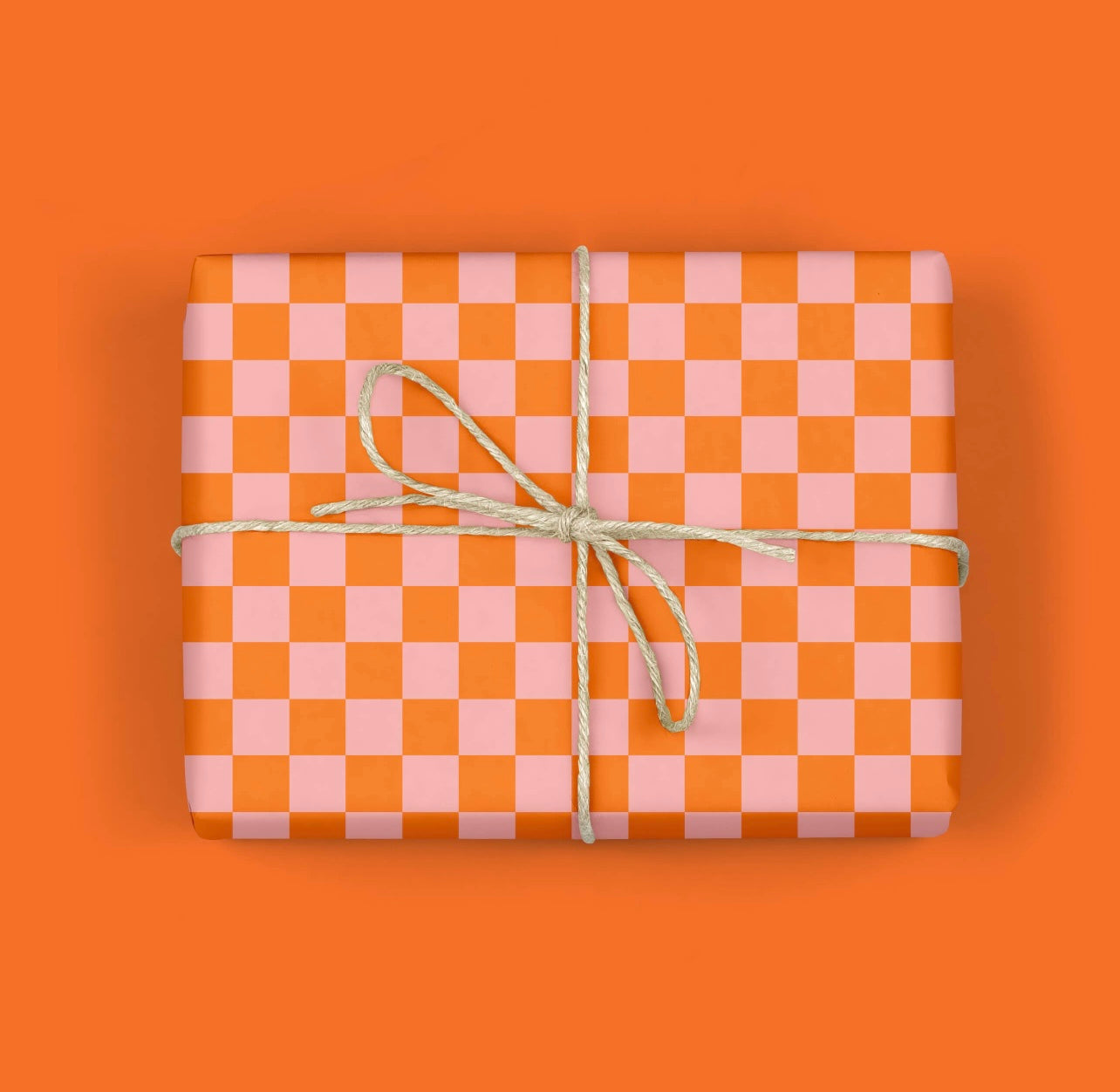 Pink/Red Checkered Giftwrap