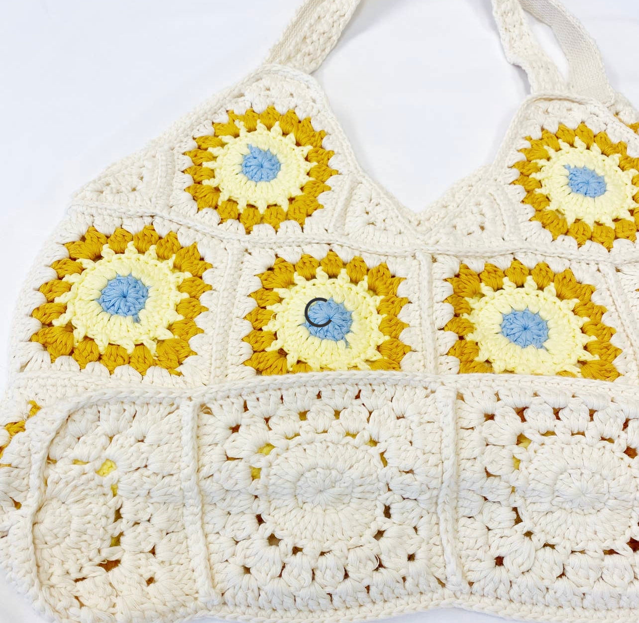 Vintage Inspired Hand Knitted Crochet Tote