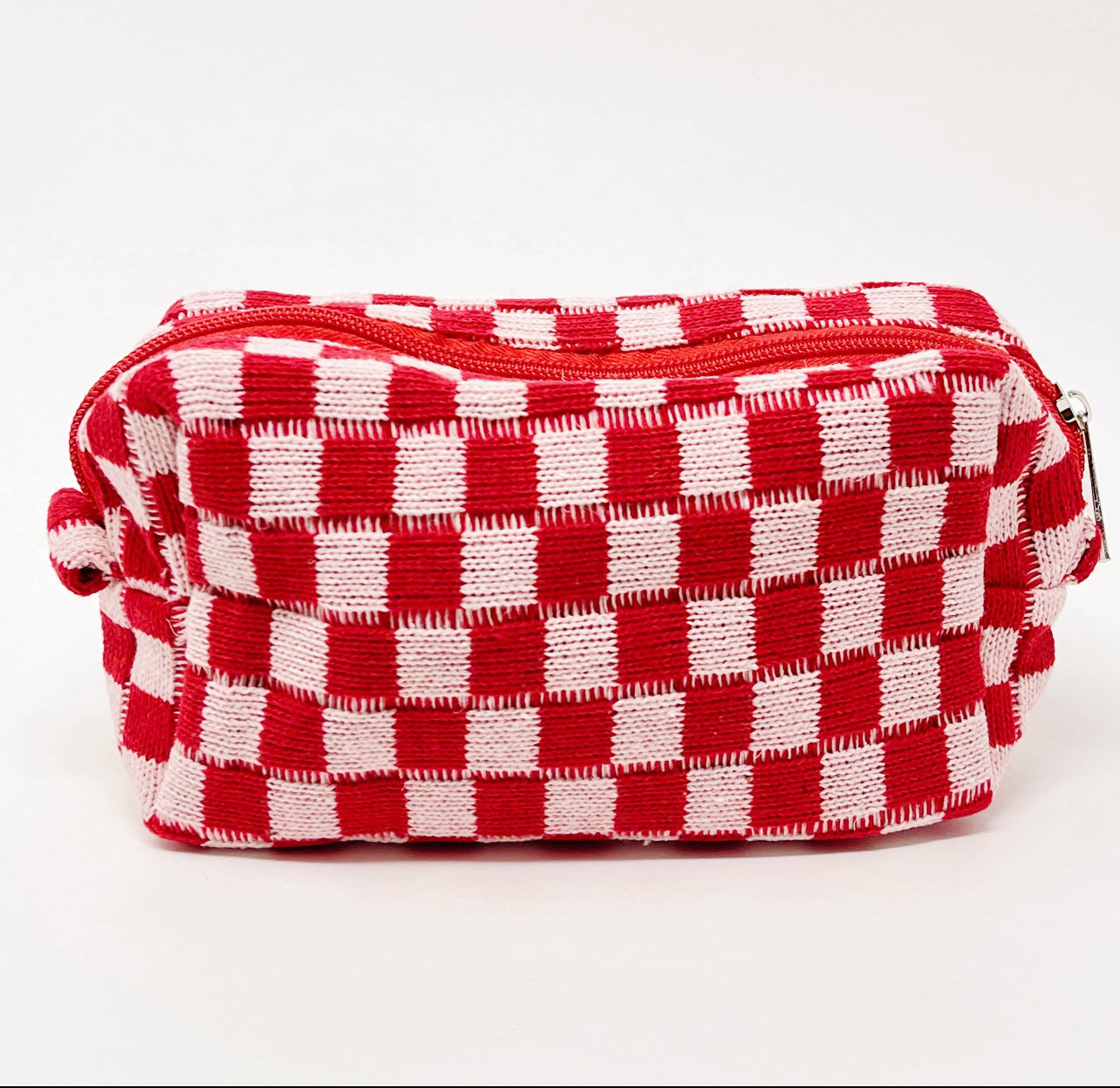 Check Yourself Cosmetic Bag Red