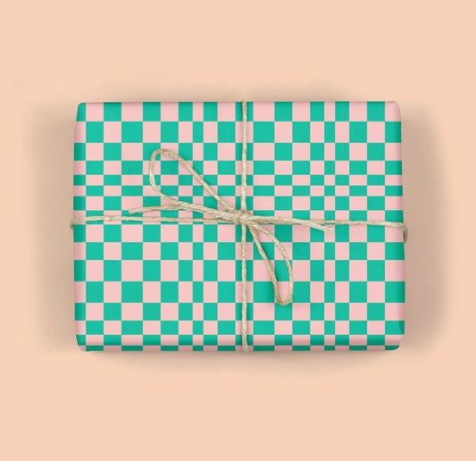 Pink/Green Gift Wrap