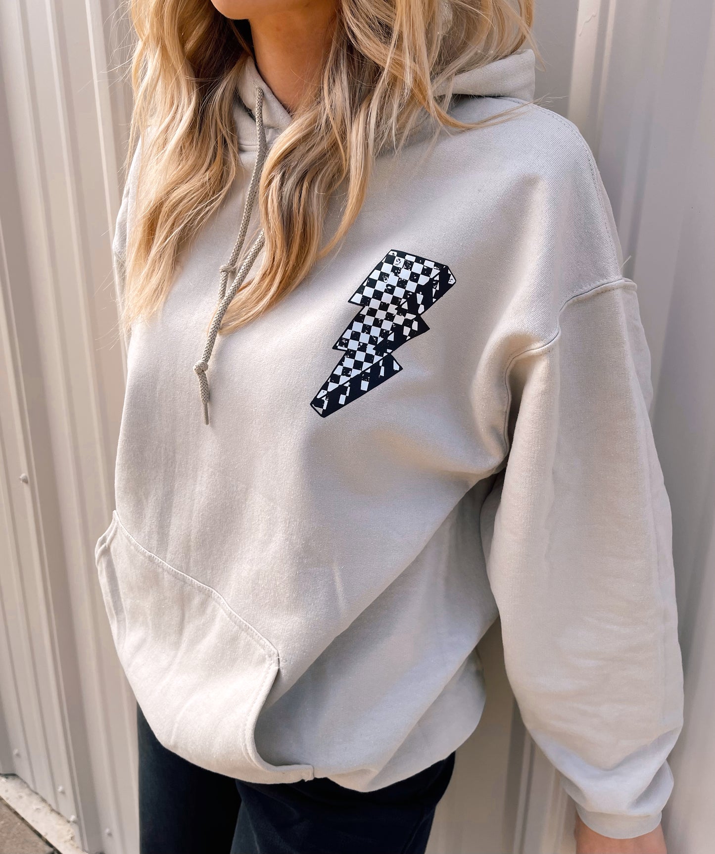 Checkered Bolt Hoodie