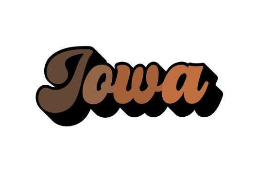 Iowa Vinyl Sticker GG ORIGINAL