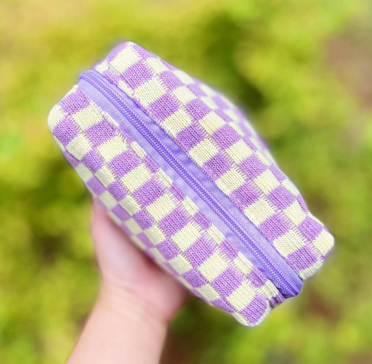 *RESTOCKED* Check Yourself Cosmetic Bag Purple