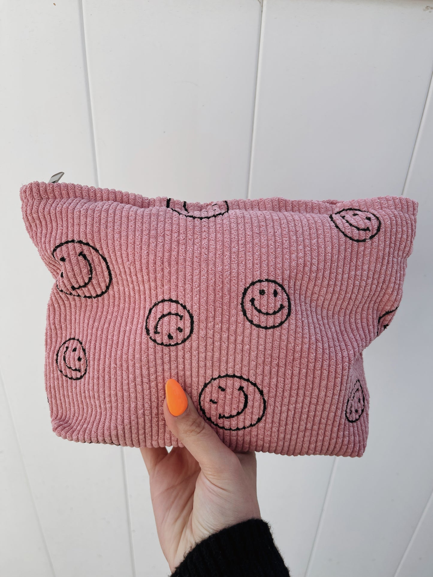 Be Happy Cosmetic Bag Pink